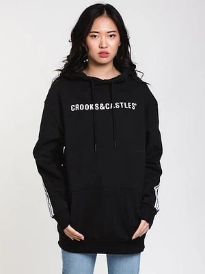 Crooks & Castles Tape Over Sized Pullover Hoodie - Clearance
