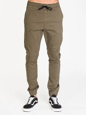 Mens Crooks Jogger - Olive - Clearance