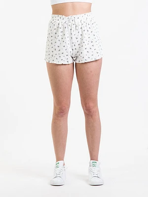 Harlow Pointelle Ruffle Ditsy Short - Clearance