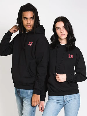 23 Embroidered Hoodie - Black Clearance