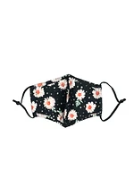 Kw Fashion Corp Daisy Print Mask - Black - Clearance