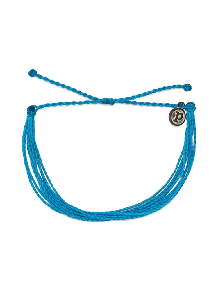 Pura Vida Bright Solid Bracelet Bleu