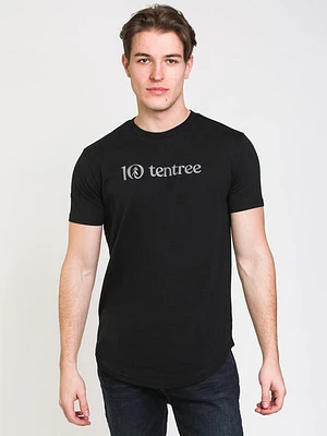 Tentree Logo Embroidered Curved T-shirt - Clearance