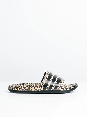 Womens Adidas Adilette Comfort Slides - Leopard - Clearance