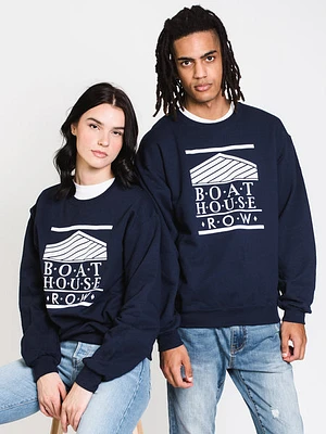 Boathouse Retro Bh Logo Flock - Navy - Clearance