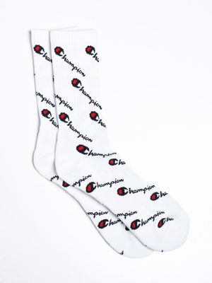 ALL OVER PRINT CREW SOCK - CLEARANCE