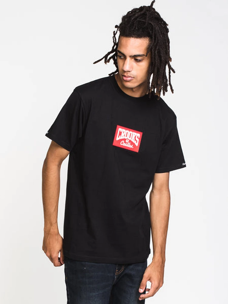 Crooks & Castles Red Box C&C Short Sleeve Tee - Clearance