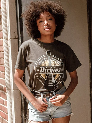 Dickies Quitar Screen Over Sized Short Sleeve T-shirt - Clearance