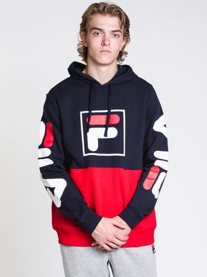 MENS MARZIO Pullover HOOD - NAVY/RED CLEARANCE