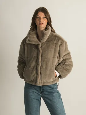 HARLOW FAY FAUX FUR JACKET