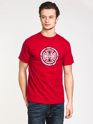 Mens T/c Blaze Short Sleeve T-shirt- Cardinal - Clearance