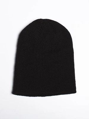 Classic Solid Beanie Black - Clearance