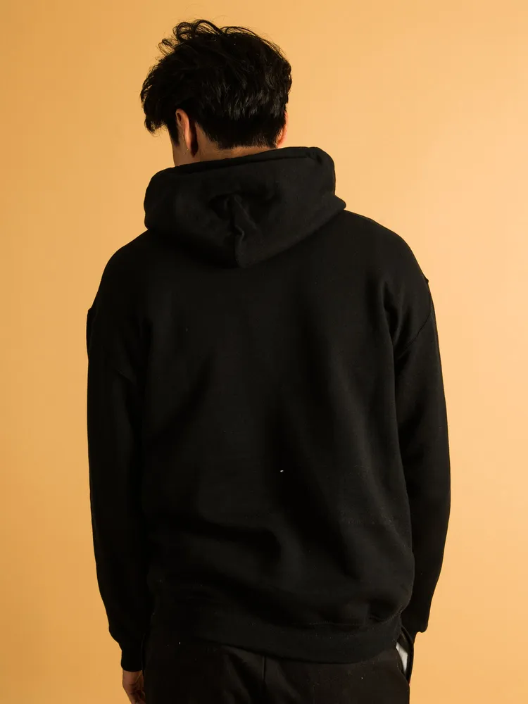 Toronto raptors embroidered black hoodie on a