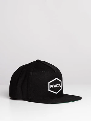 Rvca Commonwealth Snapback Hat - Black - Clearance