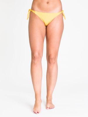 KNOTTIE SIDE BIKINI BOTTOM - GOLD CLEARANCE