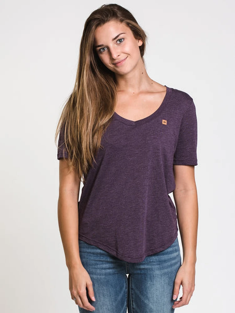 Tentree V-neck Cork Patch T-shirt - Clearance