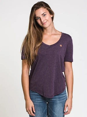 Tentree V-neck Cork Patch T-shirt - Clearance