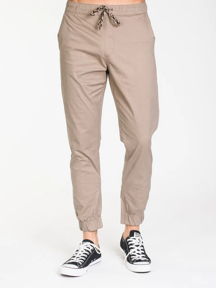 Mens Crockett Rugby Jogger - Khaki Clearance