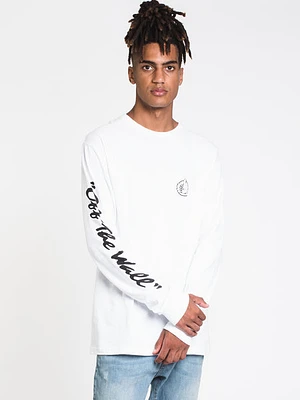 Mens Bmx Otw Long Sleevet-shirt- White - Clearance