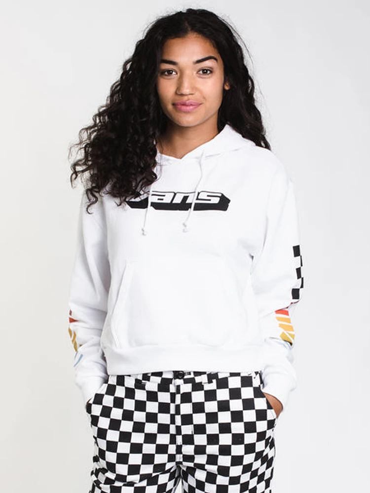 Womens Hi Performance Pullover Hoodie- Wht - Clearance