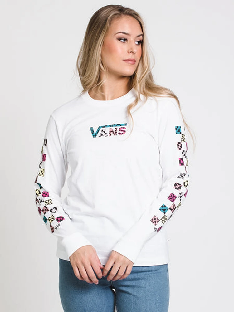 Womens Binkey L/s Tee - White - Clearance