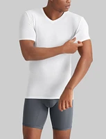 Second Skin High V-Neck Stay-Tucked Undershirt (6-Pack)