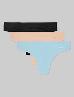 Women's Second Skin Thong (3-Pack)