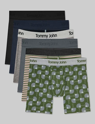Second Skin Mid-Length Boxer Brief 6" (6-Pack)