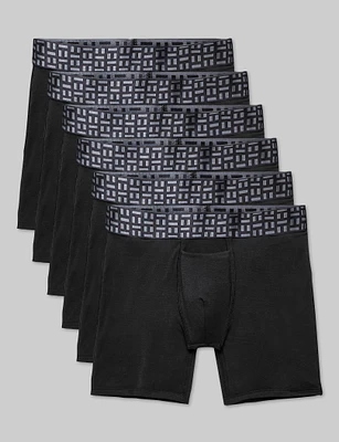 Apollo Mid-Length Boxer Brief 6" (6-Pack)
