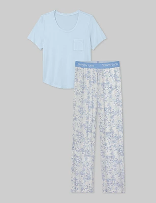 Women's Second Skin Sleep Pocket Tee & Pant Set