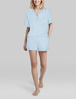 Women's Downtime Pullover Pajama Top & Short Set