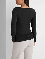 Women's Micro Rib Long Sleeve Tee