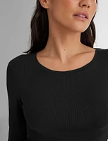 Women's Micro Rib Long Sleeve Tee