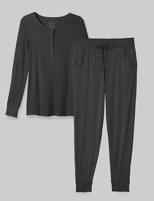 Women's Downtime Henley & Jogger Set