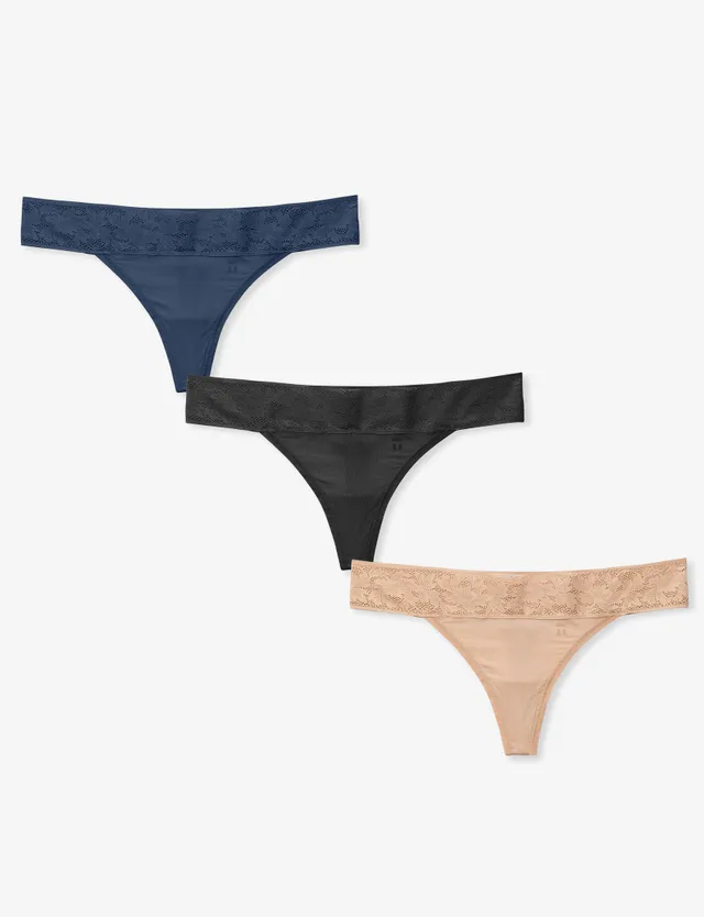 UnderEase Mid-Rise Thong Underwear