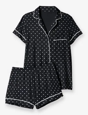 Women's Short Sleeve Top & Pajama Set