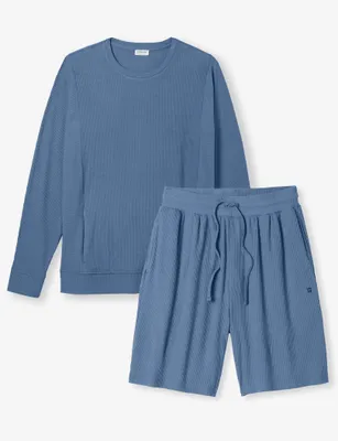Zen Ribbed Sweatshirt & Short Set