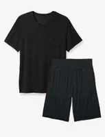 Second Skin Sleep Pocket Tee & Short Set