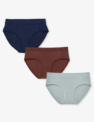 Women's Second Skin Luxe Rib Brief (3-Pack