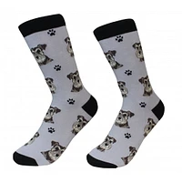 Sock Daddy - Schnauzer - Gray - Crew - Unisex