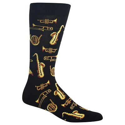 Hot Sox - Jazz Instruments - Black - Crew - Men's