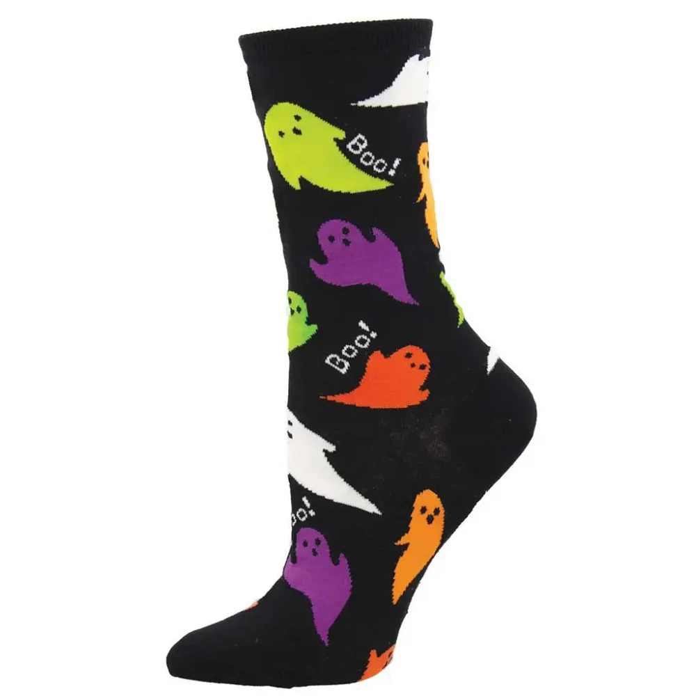 Socksmith - Boo - Black - WNC2419 - Crew - Women's