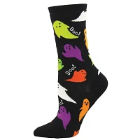 Socksmith - Boo - Black - Crew - Women's