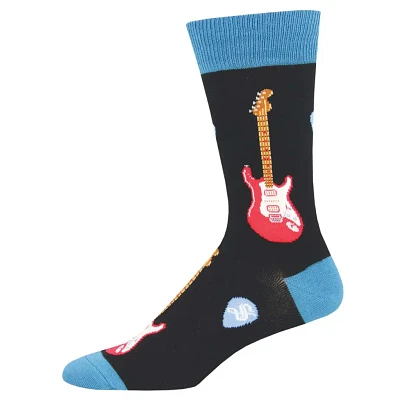 Socksmith - Electric Guitars - Black - MNC1692 - Crew - Men's