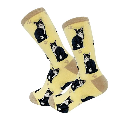 HAPPY TAILS - Black & White Cat - Crew - OSFM