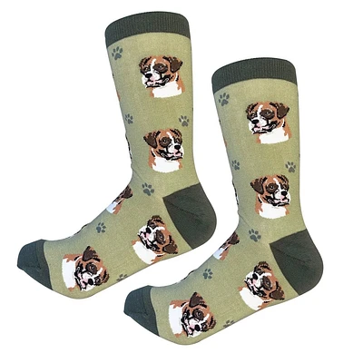 Sock Daddy - Boxer - Sage - Crew - Unisex