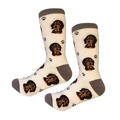Sock Daddy - Dachshund - Black - Crew - Unisex