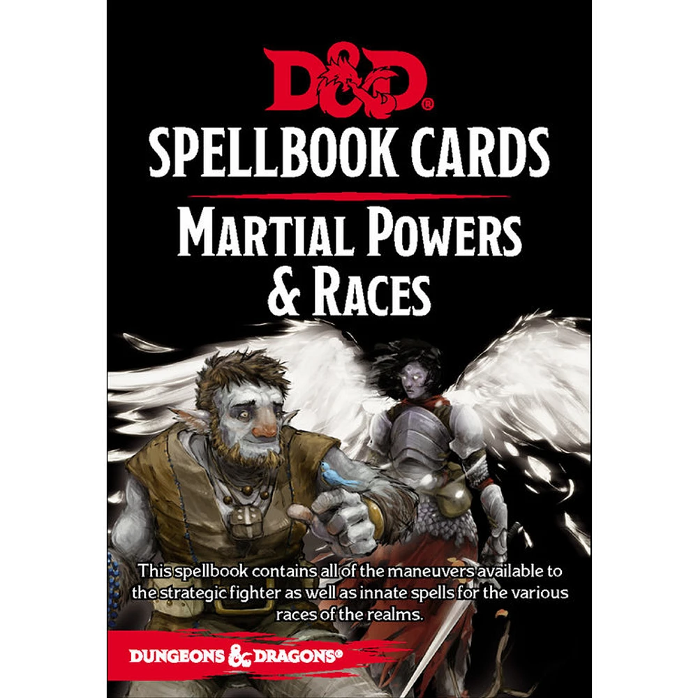 Dungeons & Dragons 5th edition - Spellbook Cards - Puissance Martiale & Races (Francais)