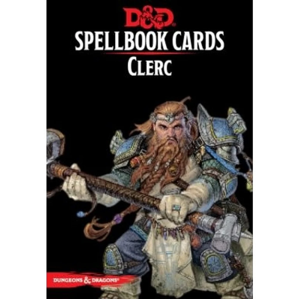 Dungeons & Dragons 5th edition - Spellbook Cards - Clerc (French)