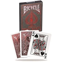 Playing Cards - Bicycle - Foil Back Crimson